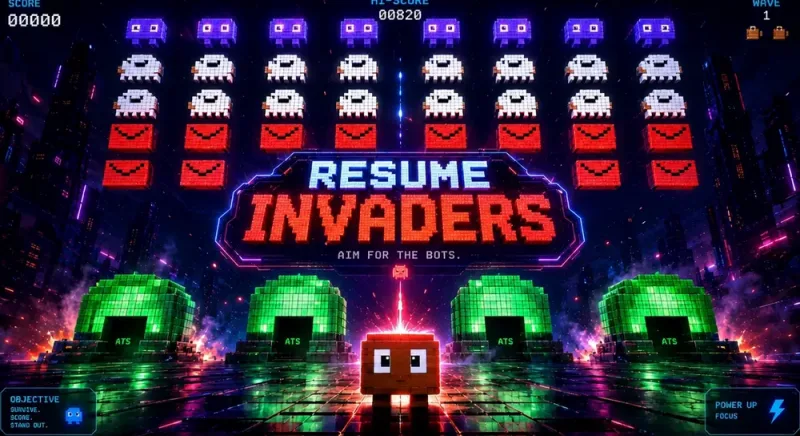 Play Resume Invaders. The rejection pile marches down. ATS firewalls eat your resumes. Catch Orby's warm intro to skip the line, and outlast the inbox.